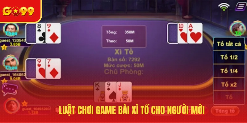 Luật chơi game bài xì tố cho người mới